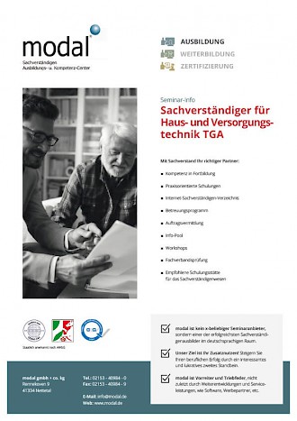 Broschüre: Sachverständiger Haustechnik