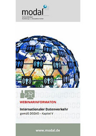 Broschüre: Webinar Internationaler Datenverkehr gemäß DSGVO Kapitel V